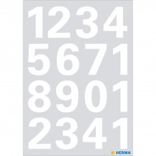 Märketikett Herma Vario 4170 Siffror 0-9 25mm, Vit, 1 ark/fp