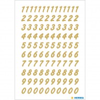 Märketikett / Sifferetiketter Herma Vario 4151 Siffror 0-9, 8mm, Guld, 2 ark/fp Märketikett / Sifferetiketter Herma Vario 4151 Siffror 0-9, 8mm, Guld, 2 ark/fp