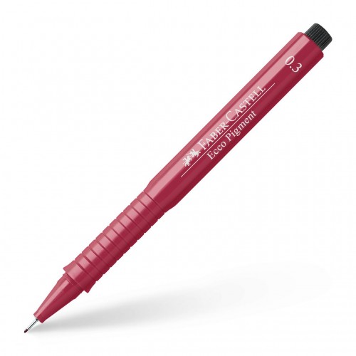 Tuschritpenna ECCO-PIGMENT Faber-Castell 0,3mm Röd Tuschritpenna ECCO-PIGMENT Faber-Castell 0,3mm Röd