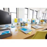 Notisblock Post-it Notes (2028-B), Kub, 76x76mm Blå/Vit (450 ark) pastellblå