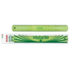 Linjal Arda Elastika, dubbel, med handtag, plast, 30cm cm/mm-gradering, Grön/Transparent 1/fp