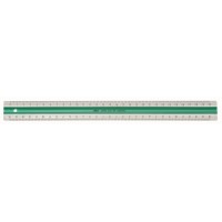 Linjal Linex-S20MM superlinjal, dubbel, antiglid, plast, 30cm cm/mm-gradering, Transparent 1/fp
