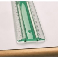 Linjal Linex-S20MM superlinjal, dubbel, antiglid, plast, 30cm cm/mm-gradering, Transparent 1/fp