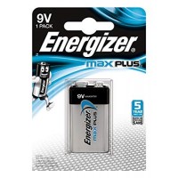 Batterier Energizer Max Plus Alkaliska 9V 9V-9B/522/6LR61, 1/fp
