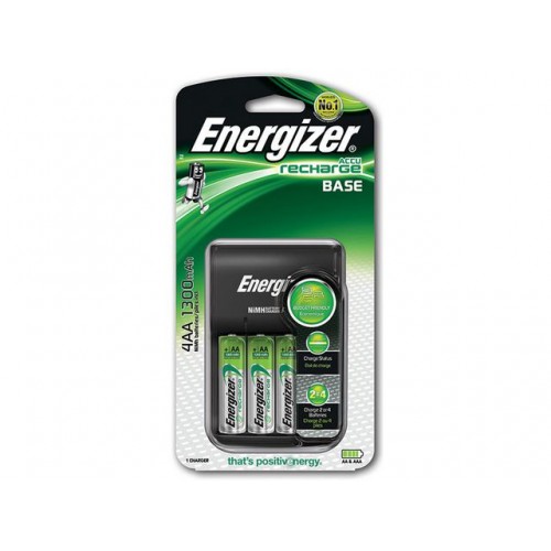 Batteriladdare, Energizer Recharge Base (för AA/AAA) + 4 st AA-batterier 1300mAh