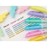 Överstrykningspenna Pilot Frixion Light Soft, Medium, 6 färger/fp