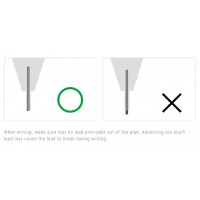 Stiftpenna Pentel Orenz XPP502-AX, 0,2mm, Svart