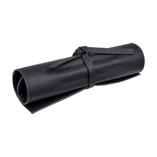 Pennfodral/Pennskrin/Pennetui Burde 225x210mm, Konstläder, med knytband, Svart Pennfodral/Pennskrin/Pennetui Burde 225x210mm, Konstläder, med knytband, Svart