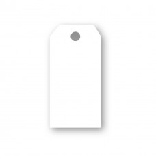 Presentetiketter/Adresskort Papperix, paketinslagning, 48x96mm, 220g, antikrandat, syrafritt, Vita, 10 etiketter/fp