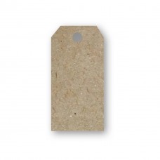 Presentetiketter/Adresskort Papperix, paketinslagning, 48x96mm, 220g, returpapper, Kvist, 10 etiketter/fp