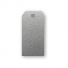 Presentetiketter/Adresskort Papperix, paketinslagning, 48x96mm, 220g, syrafritt, Silver, 10 etiketter/fp