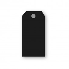 Presentetiketter/Adresskort Papperix, paketinslagning, 48x96mm, 220g, antikrandat, syrafritt, Svart, 10 etiketter/fp