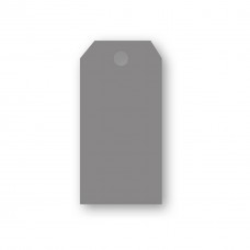 Presentetiketter/Adresskort Papperix, paketinslagning, 48x96mm, 220g, antikrandat, syrafritt, Grå, 10 etiketter/fp
