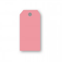 Presentetiketter/Adresskort Papperix, paketinslagning, 48x96mm, 220g, antikrandat, syrafritt, Rosa, 10 etiketter/fp