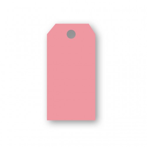 Presentetiketter / Adresskort Papperix, paketinslagning, 48x96mm, 220g, antikrandat, syrafritt, Rosa, 10 etiketter/fp