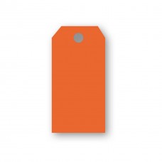 Presentetiketter/Adresskort Papperix, paketinslagning, 48x96mm, 220g, antikrandat, syrafritt, Orange, 10 etiketter/fp