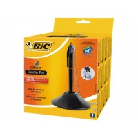 Kulspetspenna Bic Counter Pen Desk Set, 4 st blå patroner i samma penna