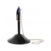 Kulspetspenna Bic Counter Pen Desk Set, 4 st blå patroner i samma penna