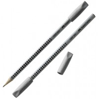 Set: Blyertspenna Faber-Castell Grip 2001 Set, HB, 3 st pennor + 1 st radertopp/fp