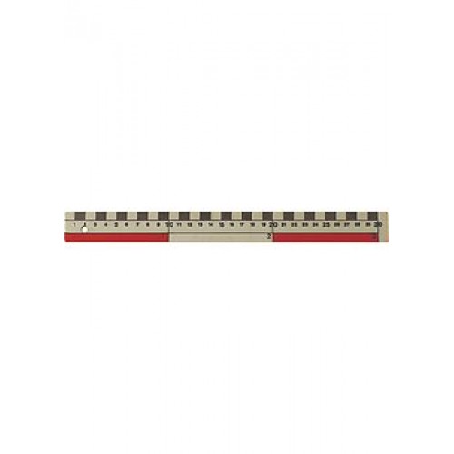 Linjal 30cm dm/cm-gradering plast 1/fp