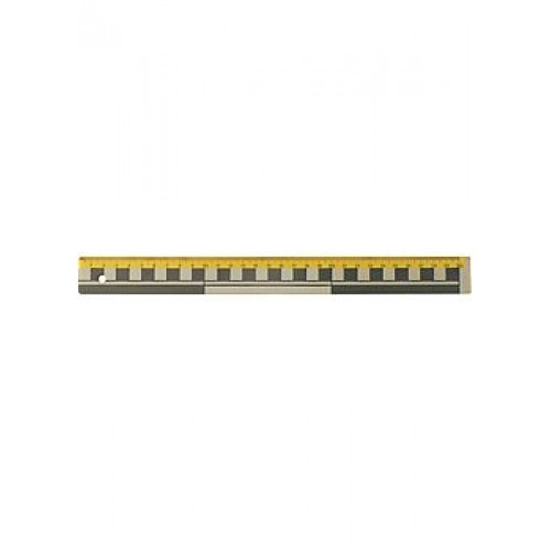 Linjal 30cm dm/cm/mm-grader plast 1/fp