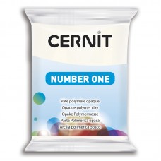 Cernit Number One modellera 56 gram, Vit/Opaque white (027)