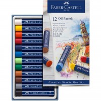 Oljepastellkritor Faber-Castell Creative Studio, 12 färger/fp