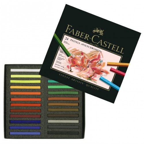 Polychromos Faber-Castell torrpastellkrita 24 nyanser/fp