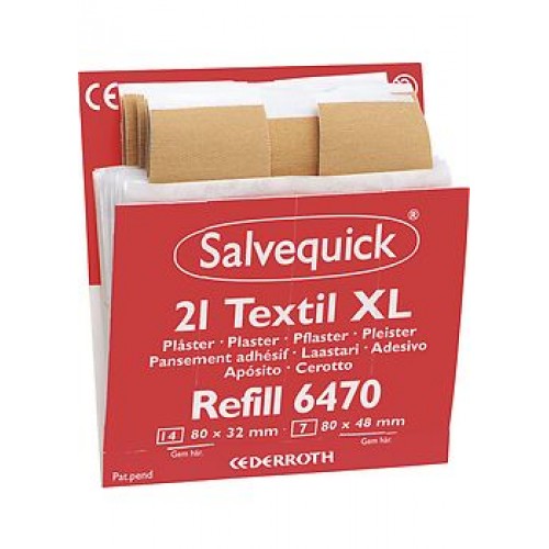 Textilplåster XL 6470 Extra stora 126/fp (6x21st/ask) Salvequick