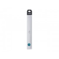 Linjal Linex A1530M 30cm, Glasklar akryl, 1/fp