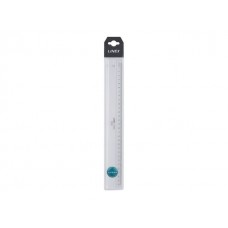 Linjal Linex A1530M 30cm, Glasklar akryl, 1/fp