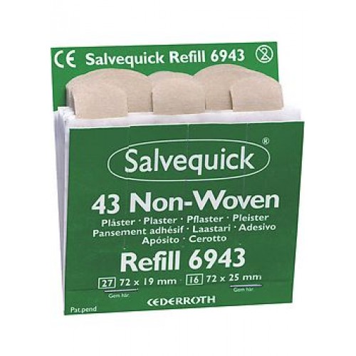 Non-woven plåster 6943 258/fp (6x43 st/ask) Salvequick Non-woven plåster 6943 258/fp (6x43 st/ask) Salvequick