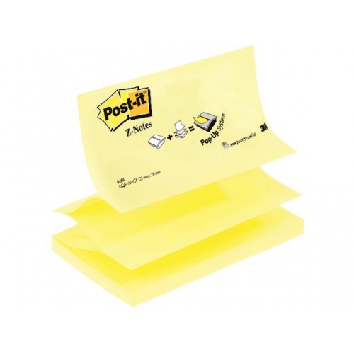 Notisblock / Z-block Post-it Z-Notes (R-350-CY) 76x127mm Gul 12/fp Notisblock / Z-block Post-it Z-Notes (R-350-CY) 76x127mm Gul 12/fp