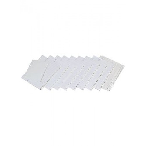 Plastregister A4+ A-Ö 227x306mm vit