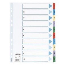 Pärmregister Esselte 100161 A4, 1-10 dubbelsidig 1/fp