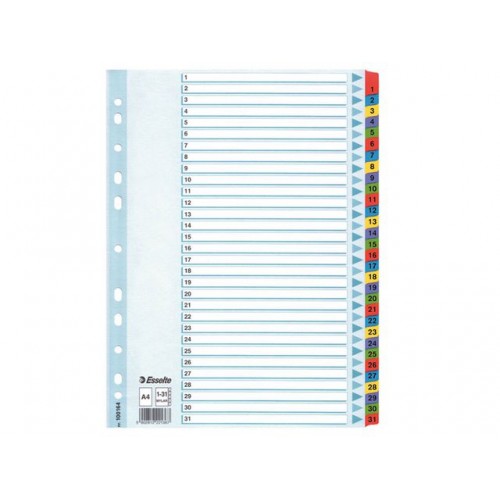 Pärmregister Esselte 100164 A4, 1-31 dubbelsidig 1/fp