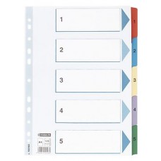 Pärmregister Esselte 100160 A4, 1-5 dubbelsidig 1/fp