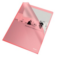 Aktmappar Premium A4 0,115mm Röd 100/fp