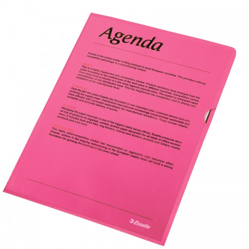 Aktmappar Premium A4 0,115mm Röd 100/fp