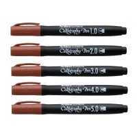 Kalligrafipennor Artline Supreme Calligraphy Pen 1-5mm Sepia, 5 pennor/fp