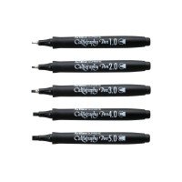Kalligrafipennor Artline Supreme Calligraphy Pen 1-5mm Röd, 5 pennor/fp