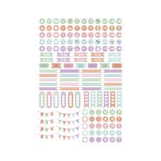 Stickers/Klistermärken för kalender. Papperix Calendar Planner Mia, 2 ark/fp (294 etiketter)
