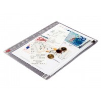 Plastfickor / Plastficka med blixtlås, blixtlåsficka, Esselte (411200), A4 (210x297mm) 5/fp