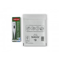 Bubbelpåse / Luftbubbelpåse, 110x160mm (passar A7-format) Vit 10/fp