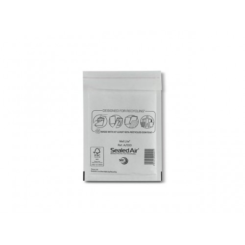 Bubbelpåse / Luftbubbelpåse, 110x160mm (passar A7-format) Vit 10/fp