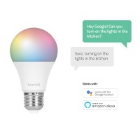 Smart lampa, WiFi, Hombli Smart Bulb E27, LED, RGB & CCT, 9W, Dimbar, Multifärg Smart lampa, WiFi, Hombli Smart Bulb E27, LED, RGB & CCT, 9W, Dimbar, Multifärg
