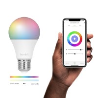 Smart lampa, WiFi, Hombli Smart Bulb E27, LED, RGB & CCT, 9W, Dimbar, Multifärg Smart lampa, WiFi, Hombli Smart Bulb E27, LED, RGB & CCT, 9W, Dimbar, Multifärg