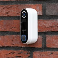 Smart dörrklocka med kamera + rinklocka, WiFi, Hombli Smart Doorbell 2 + Chime, batteridriven, Vit