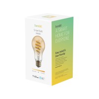 Smart lampa, WiFi, Hombli Smart Bulb Amber A60, E27, LED, CCT, 5,5W, Dimbar, Retro Filament, med retrofilament