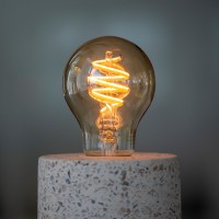 Smart lampa, WiFi, Hombli Smart Bulb Amber A60, E27, LED, CCT, 5,5W, Dimbar, Retro Filament, med retrofilament